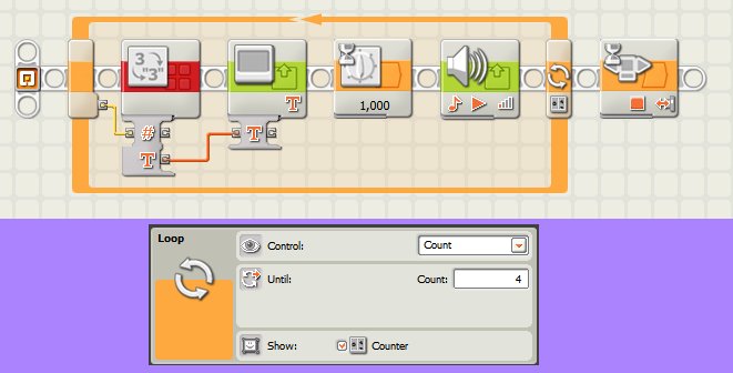 Ejemplos del Icono Ciclo de LEGO Mindstorm NXT